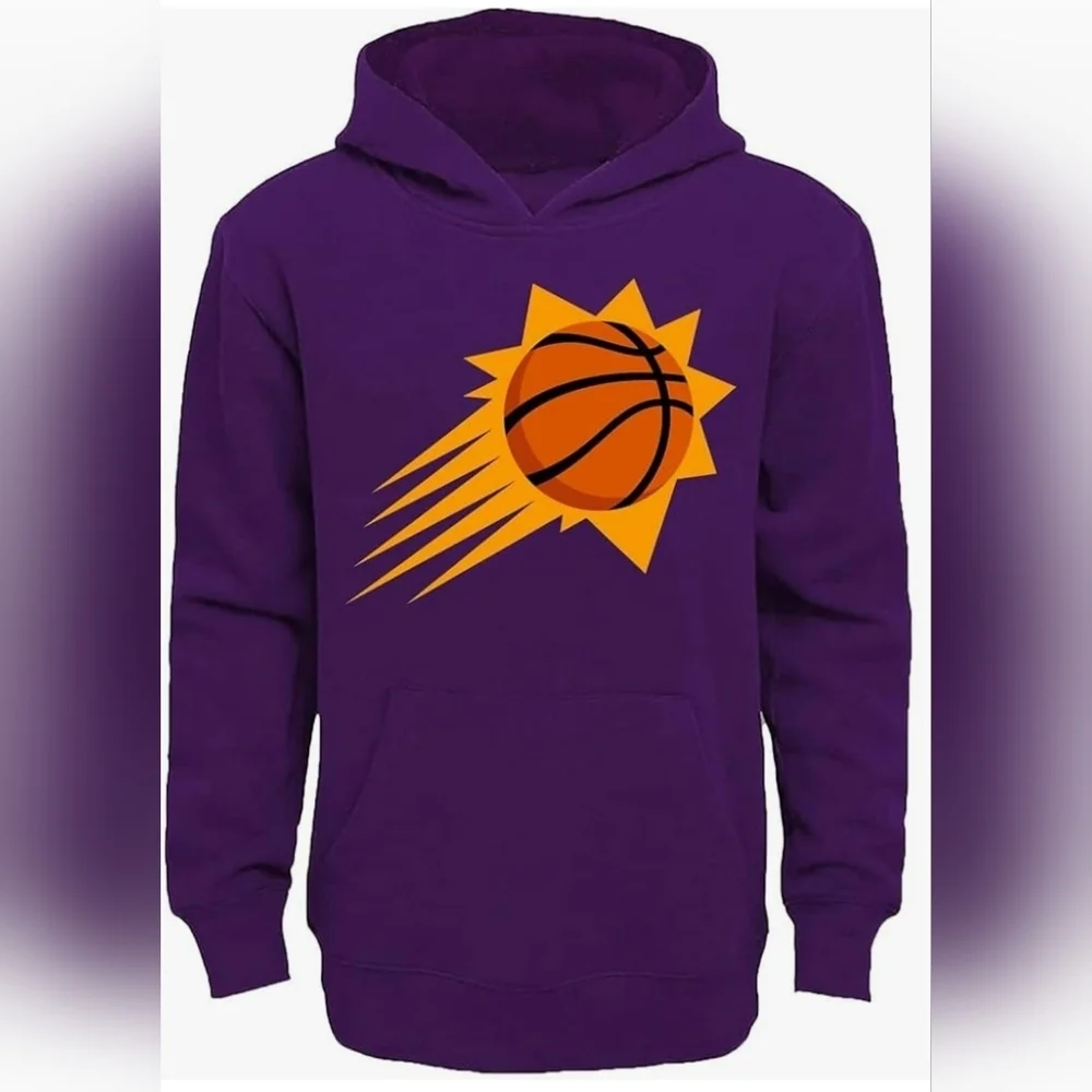 NWT Youth Phoenix Suns Purple Home Fleece Hoodie Pullover